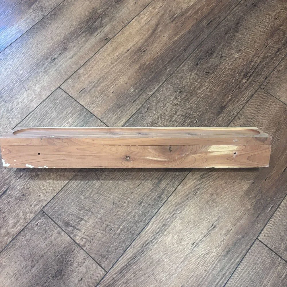 Rochester Cedar Wood Tie Belt Shelf Rack Hanging 21